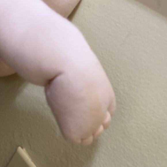 VTG Handmade Soft Sculpture Cabbage Patch Little People STYLE Fabric Doll Baby - Picture 12 of 15